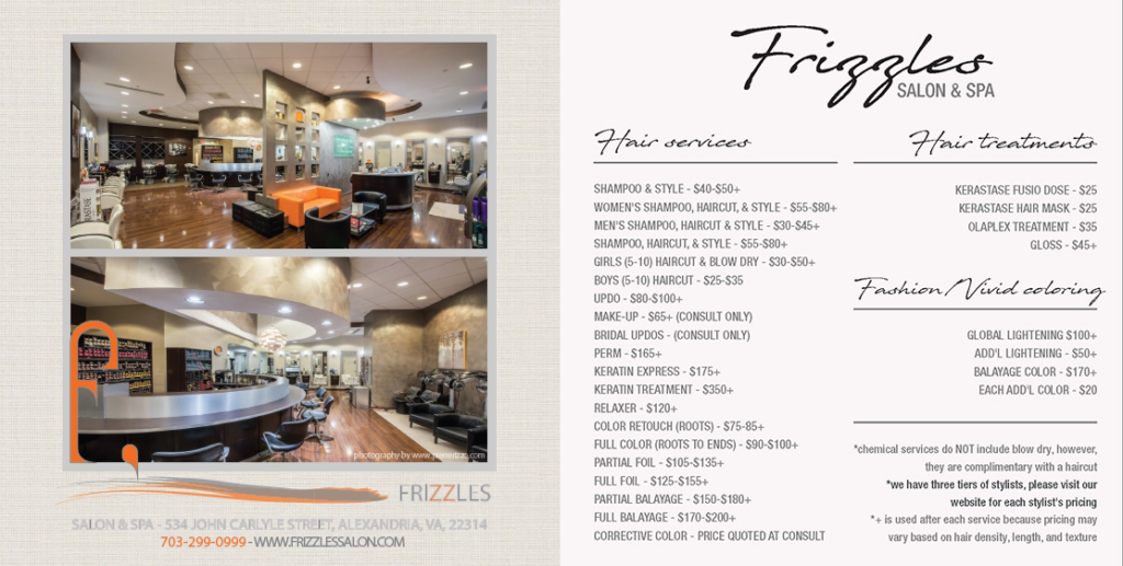 Hair Salon Alexandria VA Frizzles Salon & Spa